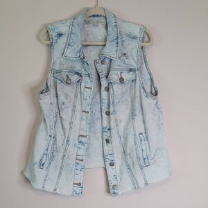 Cato Light Wash Denim Vest